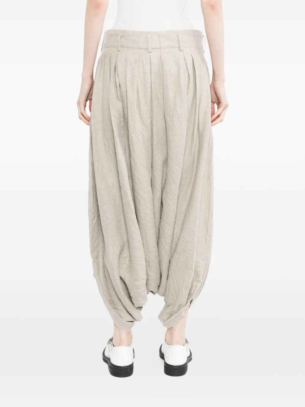 Comme Des Garçons Gesmockte broek Beige