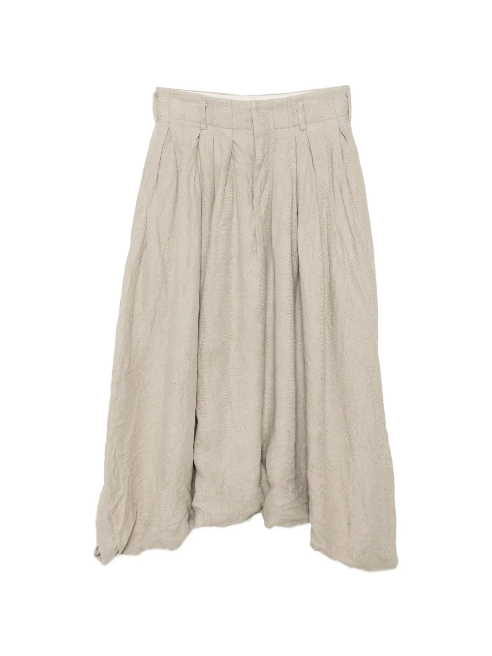 Comme Des Garçons gathered voluminous trousers - Neutrals