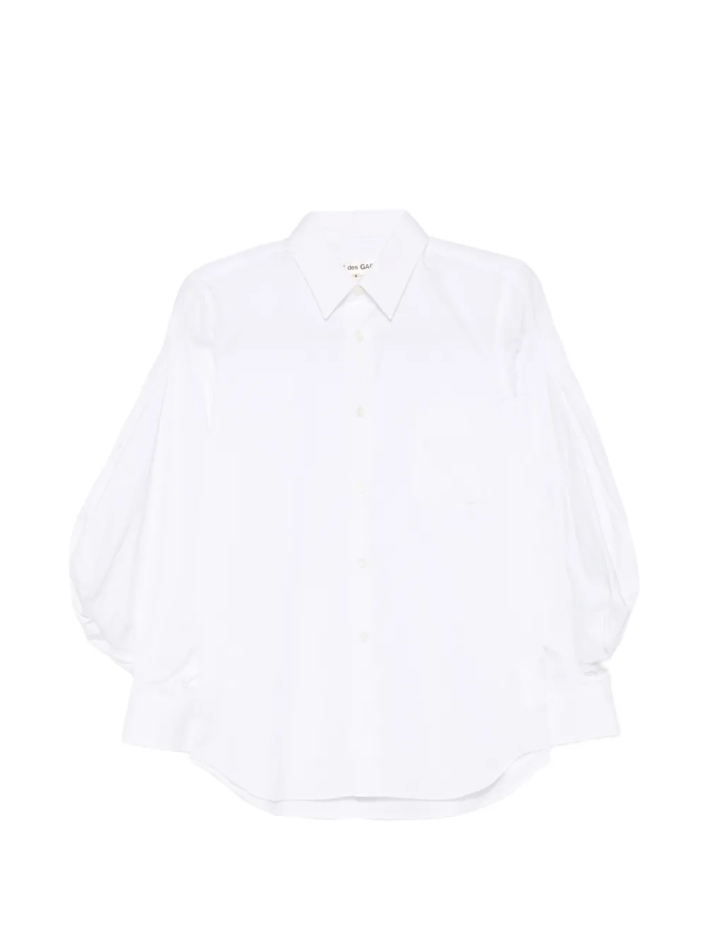 Comme Des Garçons puff-sleeve shirt - Weiß