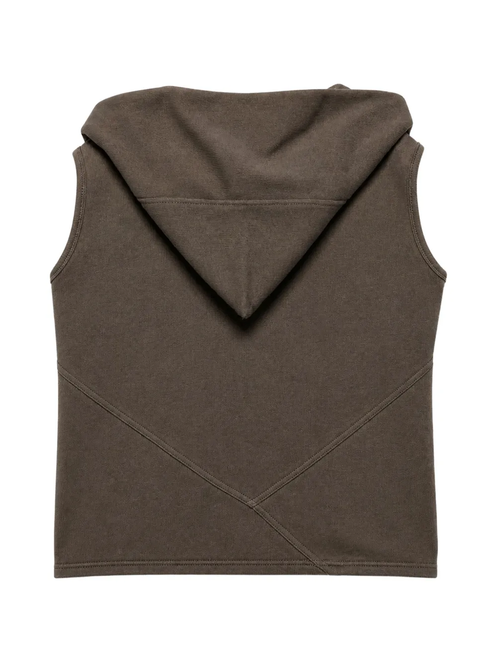 Rick Owens Kids Mouwloze hoodie Bruin
