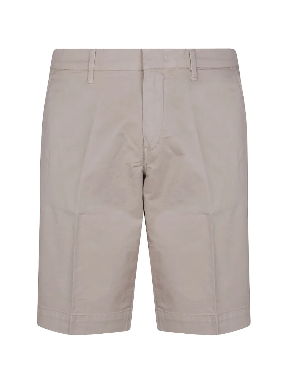 Fay logo-patch chino shorts - Grigio