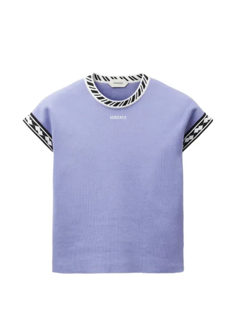 Versace ジオメトリックトリム Tシャツ