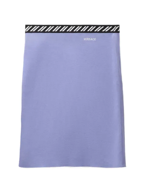 Versace cotton knit mini skirt