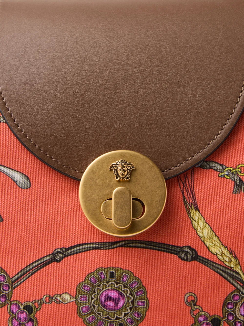 Versace Kleine Vivian canvas shopper met print Rood