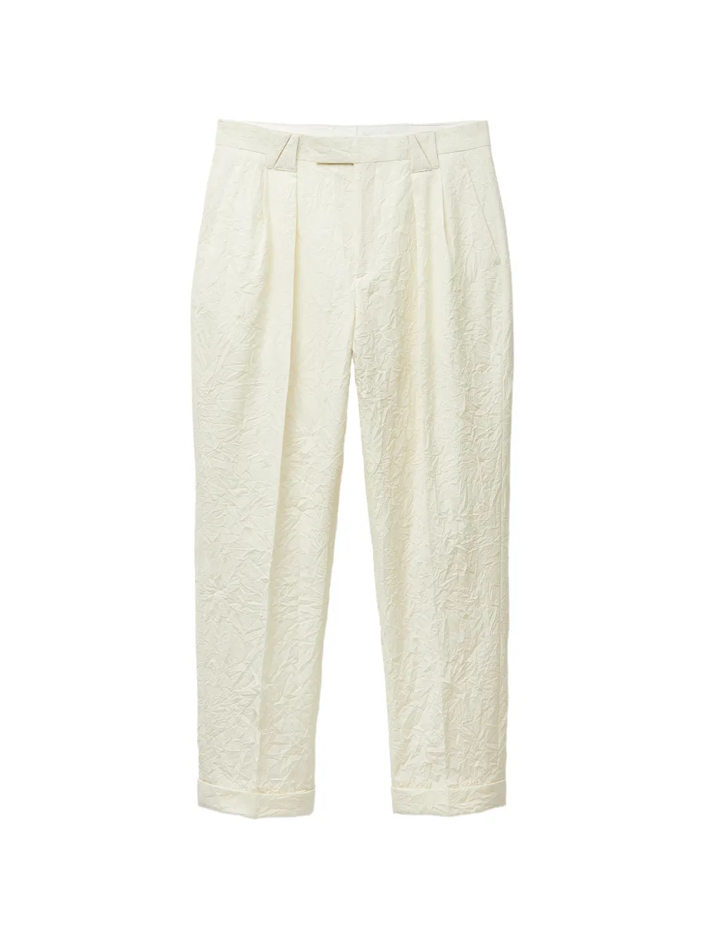 Versace wool creased formal pants - Nude