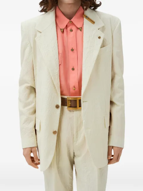 Versace wool creased blazer
