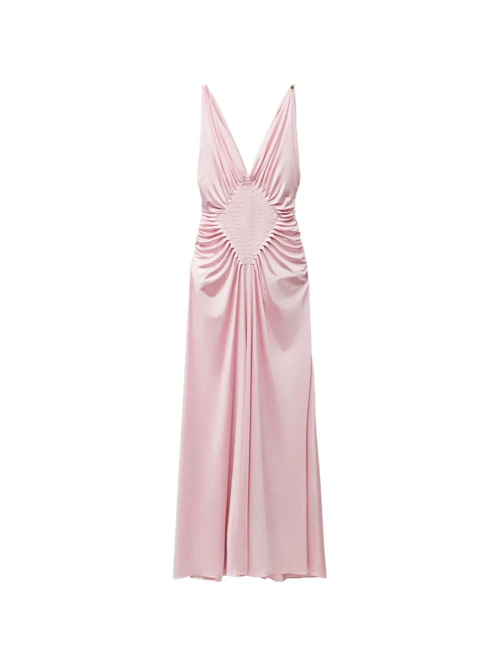 Versace viscose-jersey draped gown - Pink