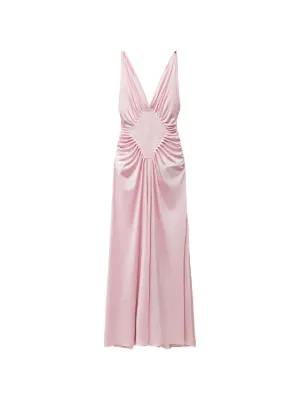 miu miu pink silk dress Miu Miu Pink Mini Dress
