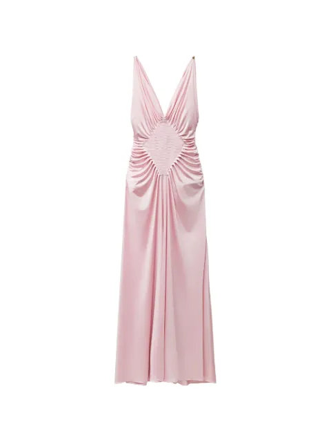 Versace draped maxi dress