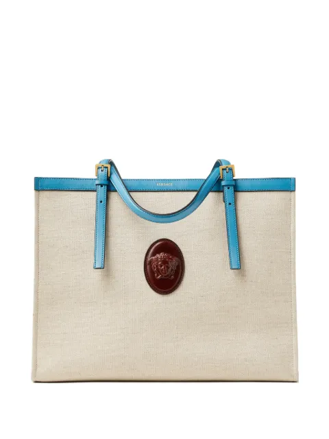 Versace Rivière large canvas tote