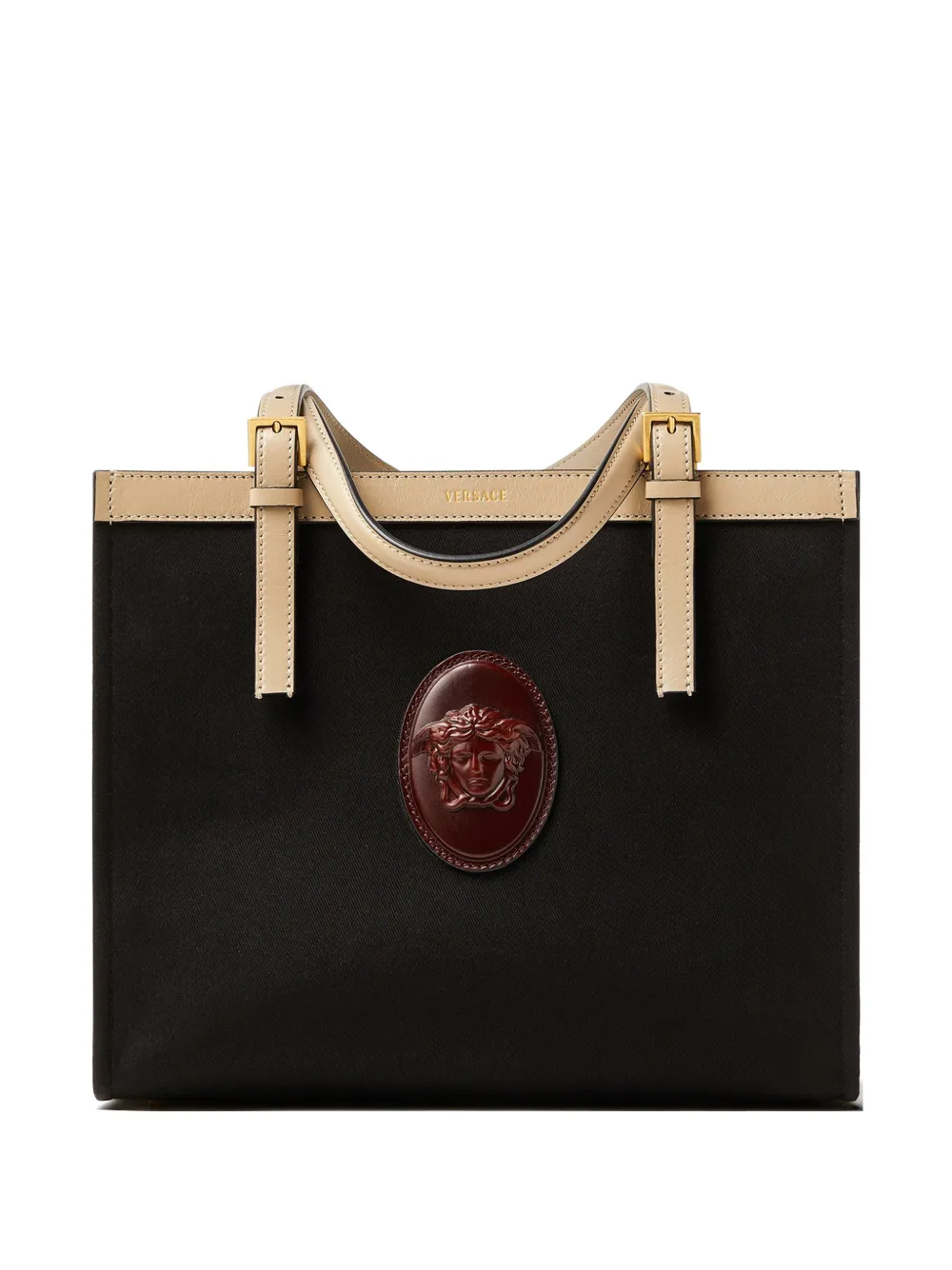 Versace Rivière canvas tote bag - Black