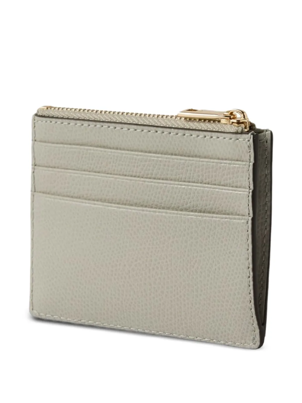 Furla Camelia leren pasjeshouder met textuur Grijs