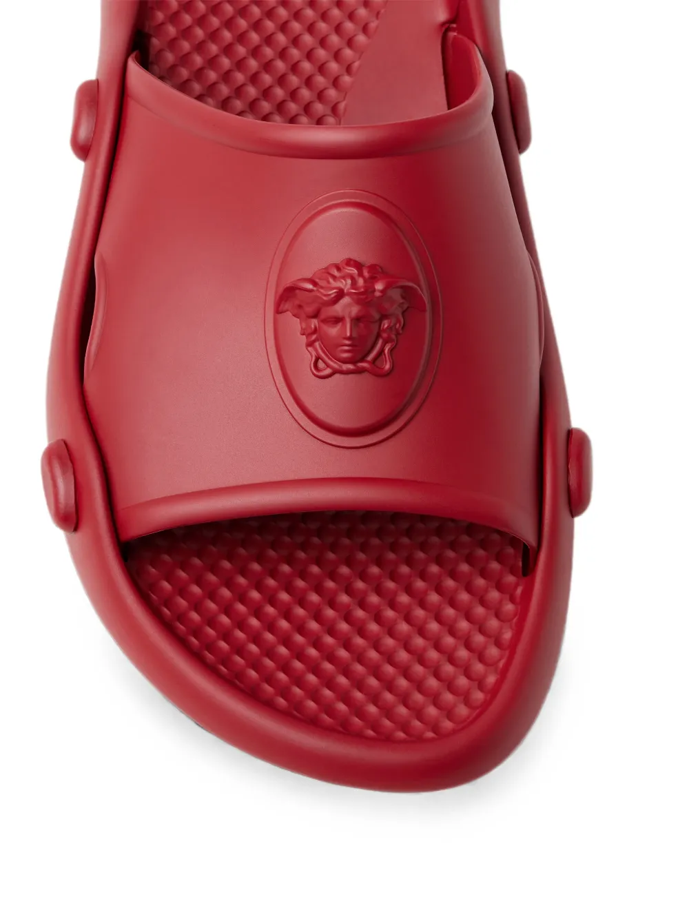 Versace Nettuno rubber slides Rood