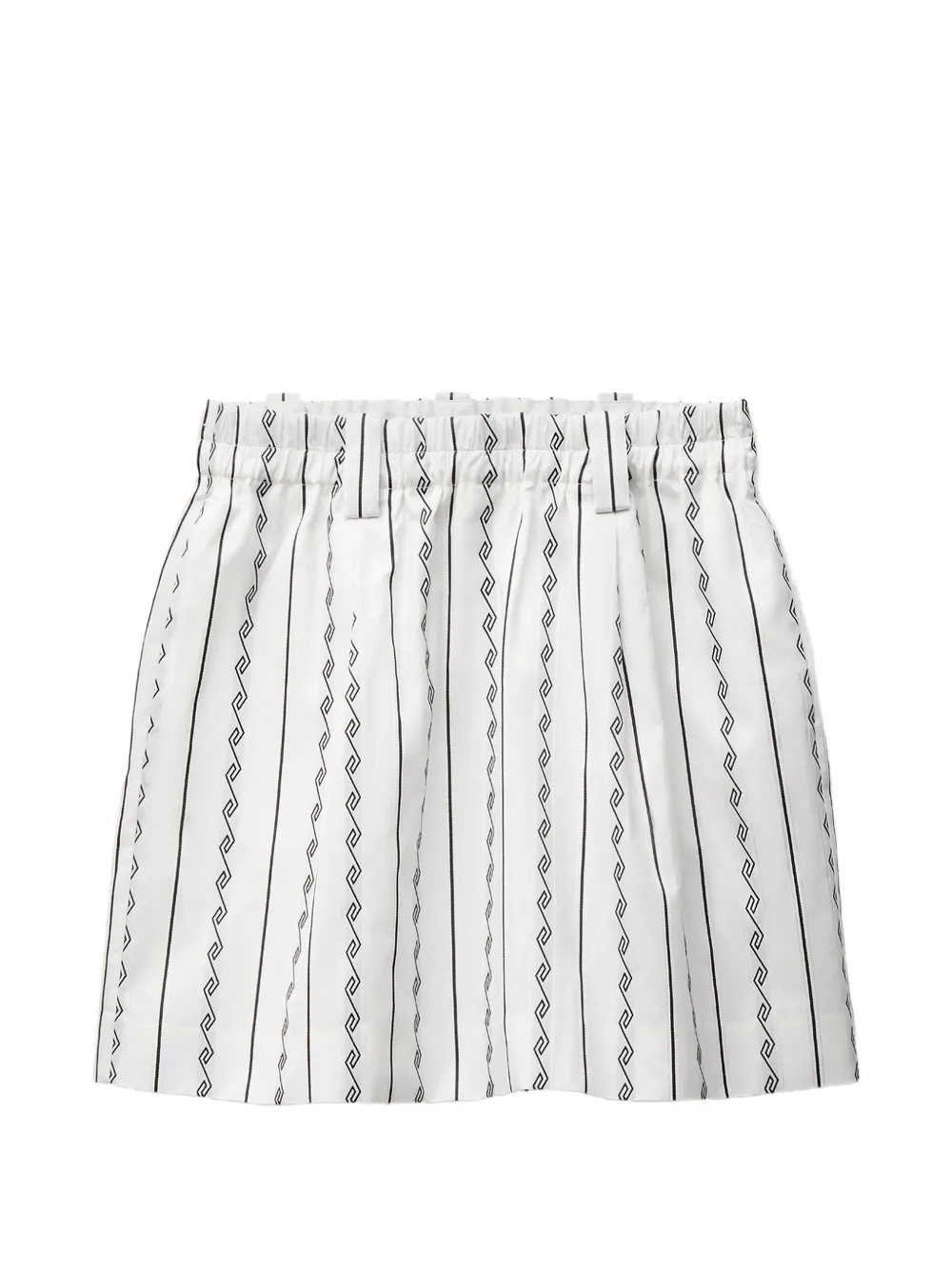 Versace Greca-print pleated skirt - Bianco
