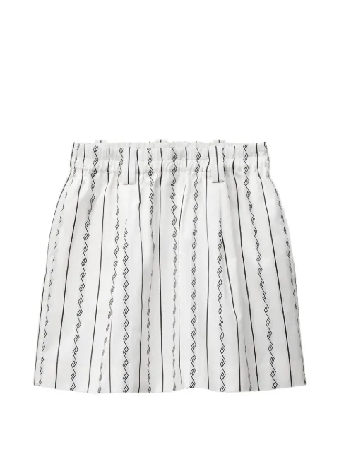 Versace Greca-print pleated skirt