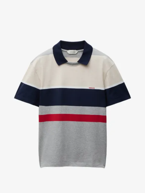 Versace striped cotton-jersey T-shirt