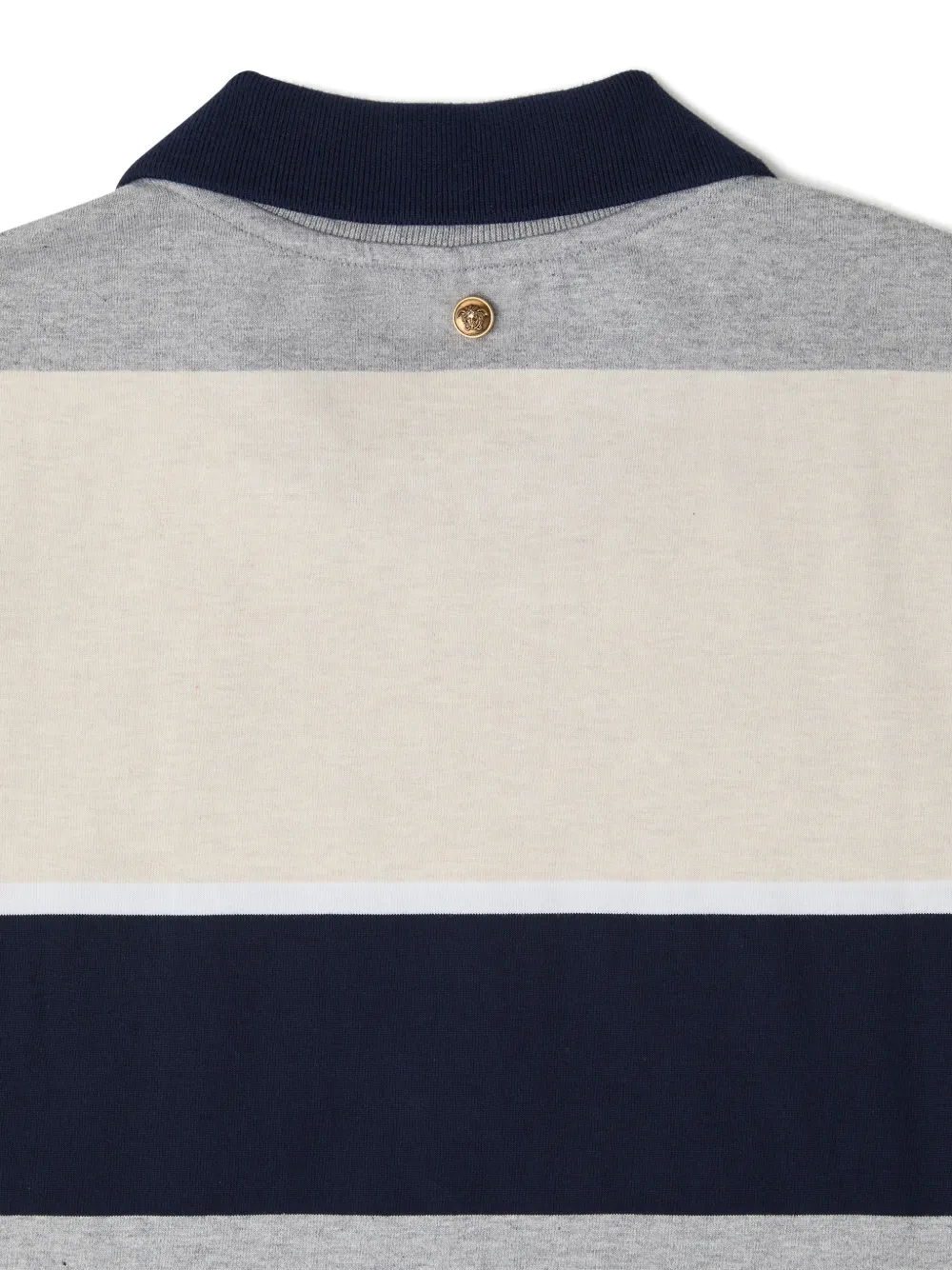 Versace T-shirt met geborduurd logo Grijs