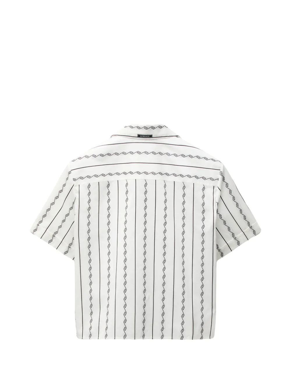 Versace Overhemd met Greca print Wit