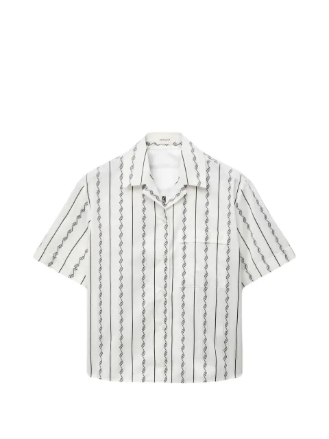 Versace Greca-print short-sleeved shirt