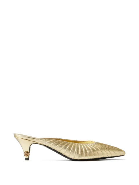 Versace Gianni metallic-nappa mules 55 mm