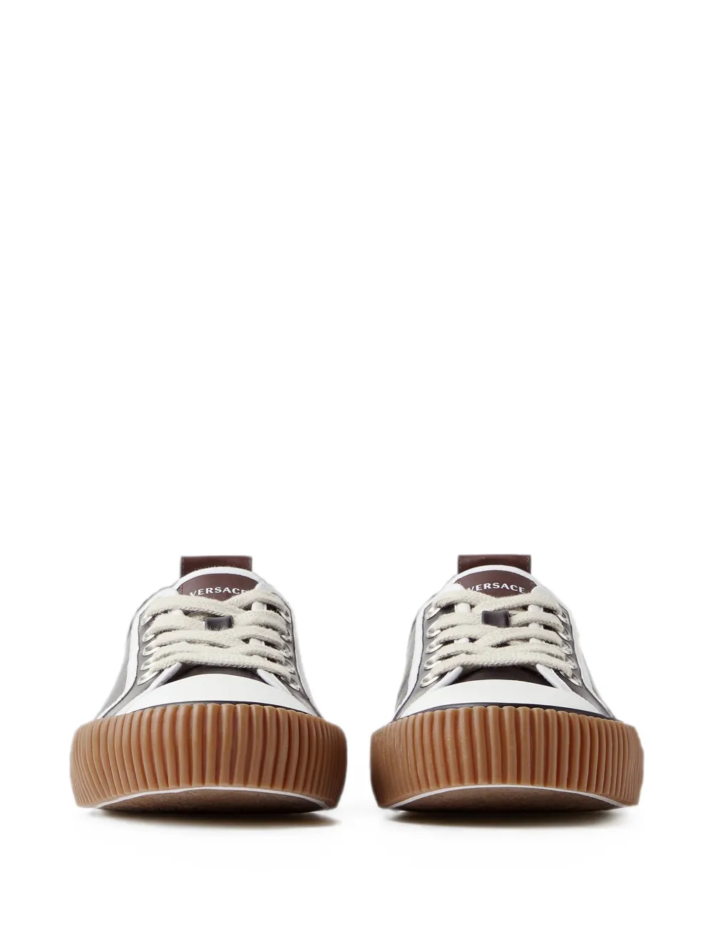 Versace Goliath nappa sneakers Zwart