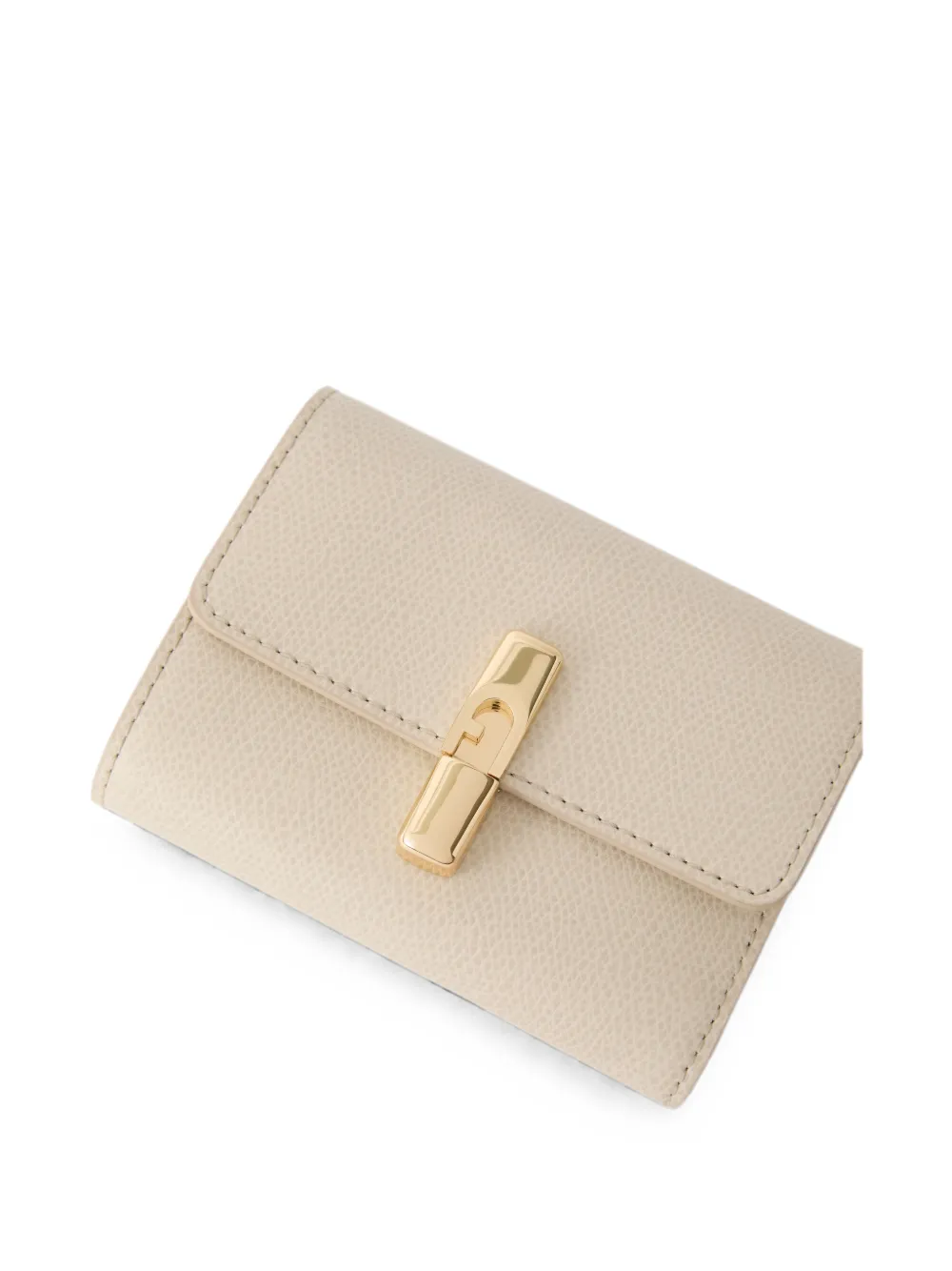 Furla Leren portemonnee Beige
