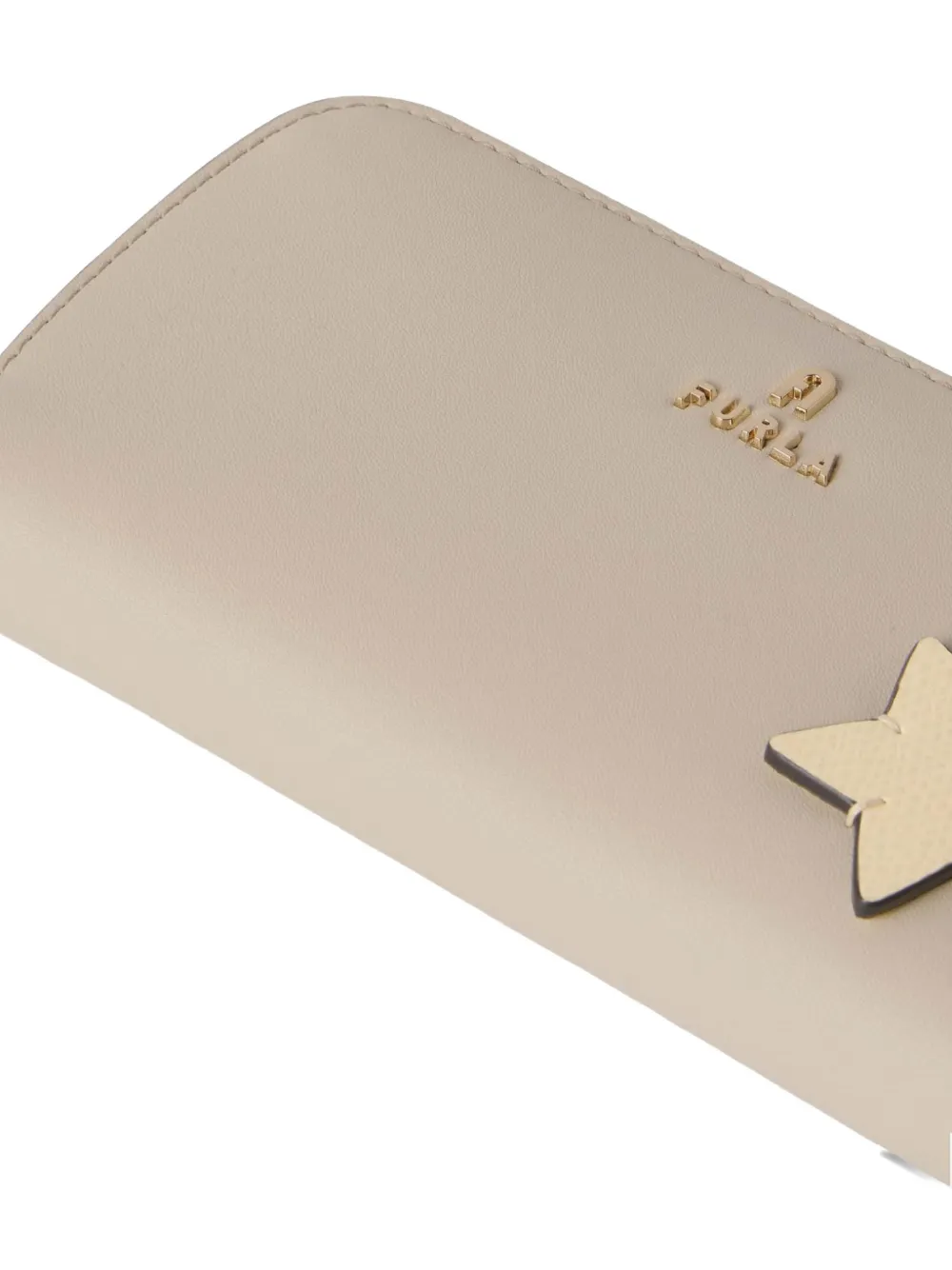 Furla Camelia grote portemonnee met sterpatch Beige