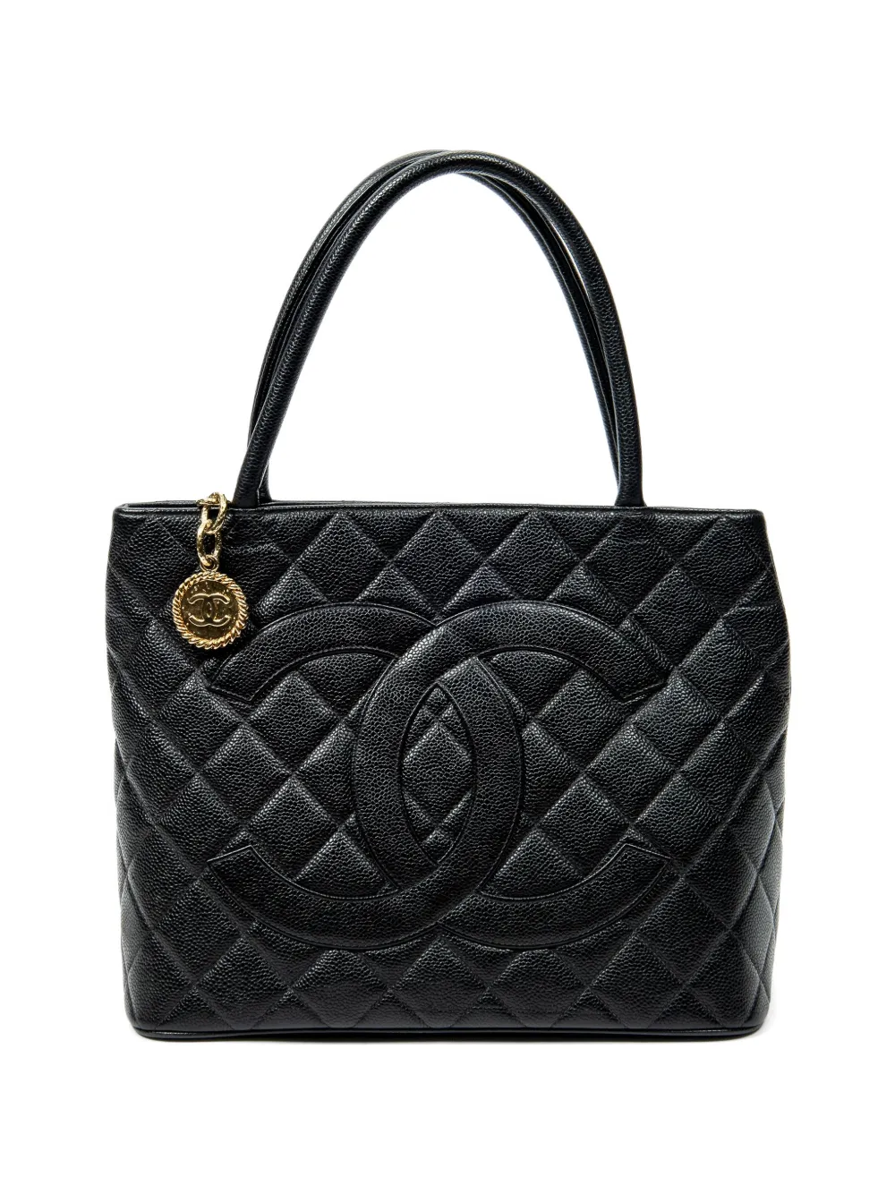 CHANEL Pre-Owned Timeless Medallion leather tote bag - Schwarz