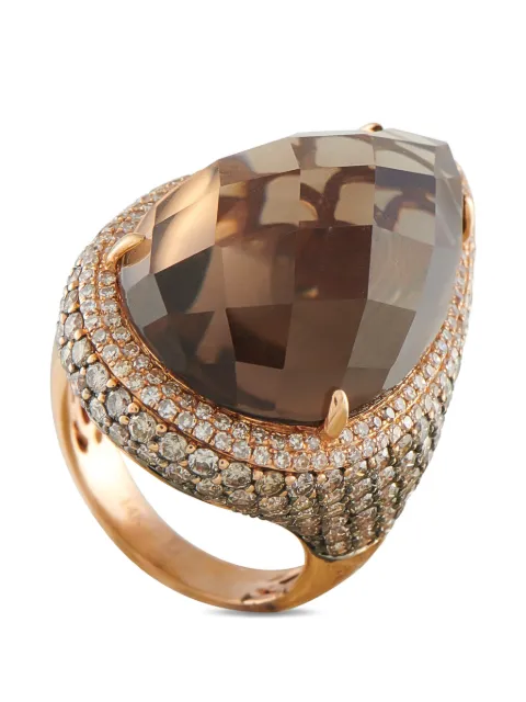 LB Exclusive anillo con topacio y diamante