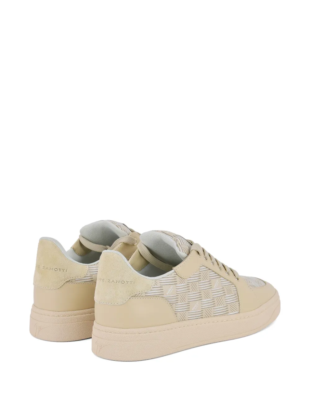 Giuseppe Zanotti GZ Biarritz monogram-print sneakers Beige