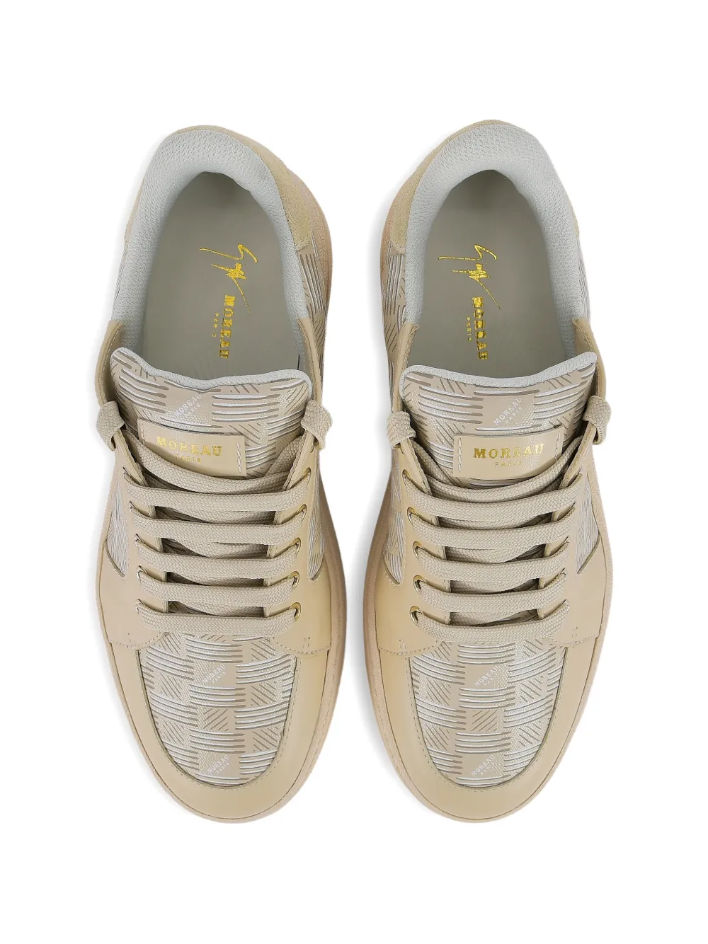 Giuseppe Zanotti GZ Biarritz monogram-print sneakers Beige