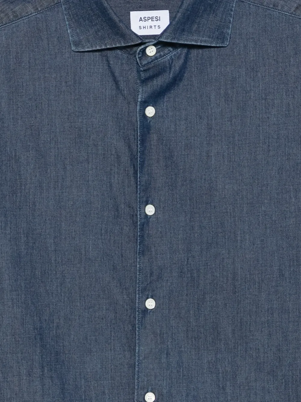 ASPESI Overhemd met gespreide kraag Blauw