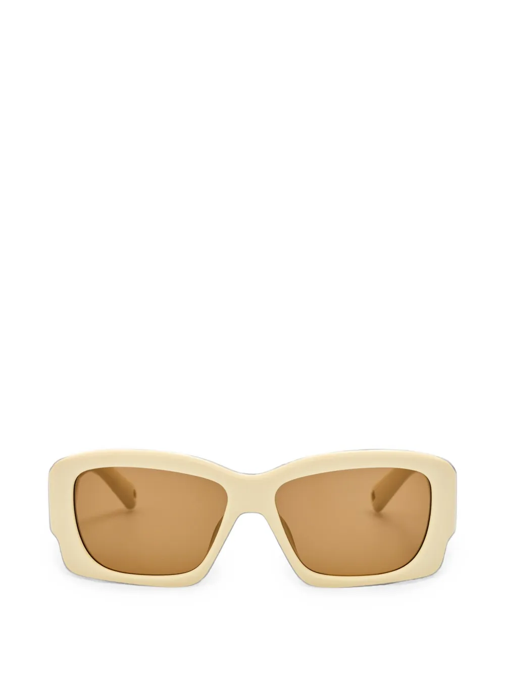 Jacquemus Croisiere rectangle-frame sunglasses - Toni neutri