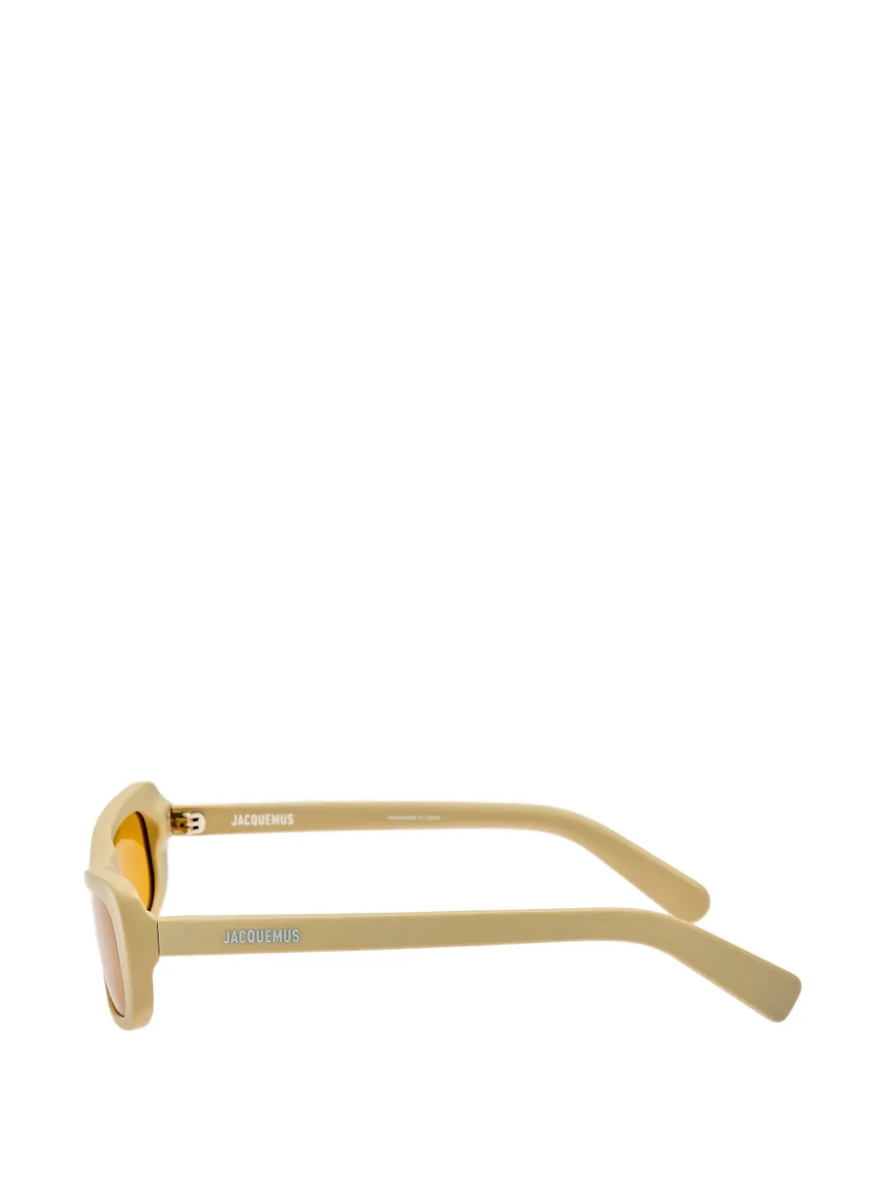 Jacquemus Capri zonnebril met cat-eye montuur Beige