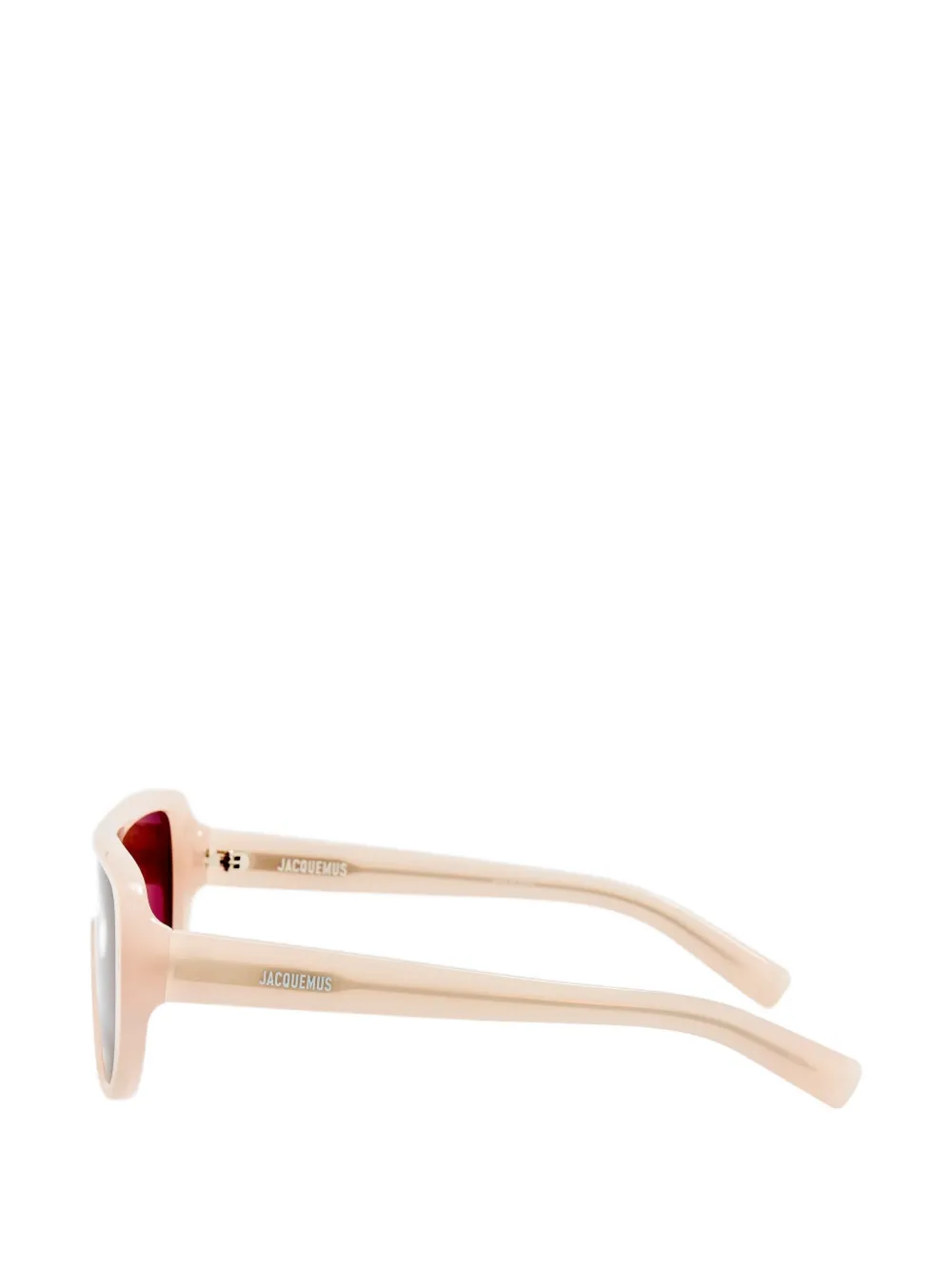 Jacquemus Masco zonnebril met shield montuur Wit