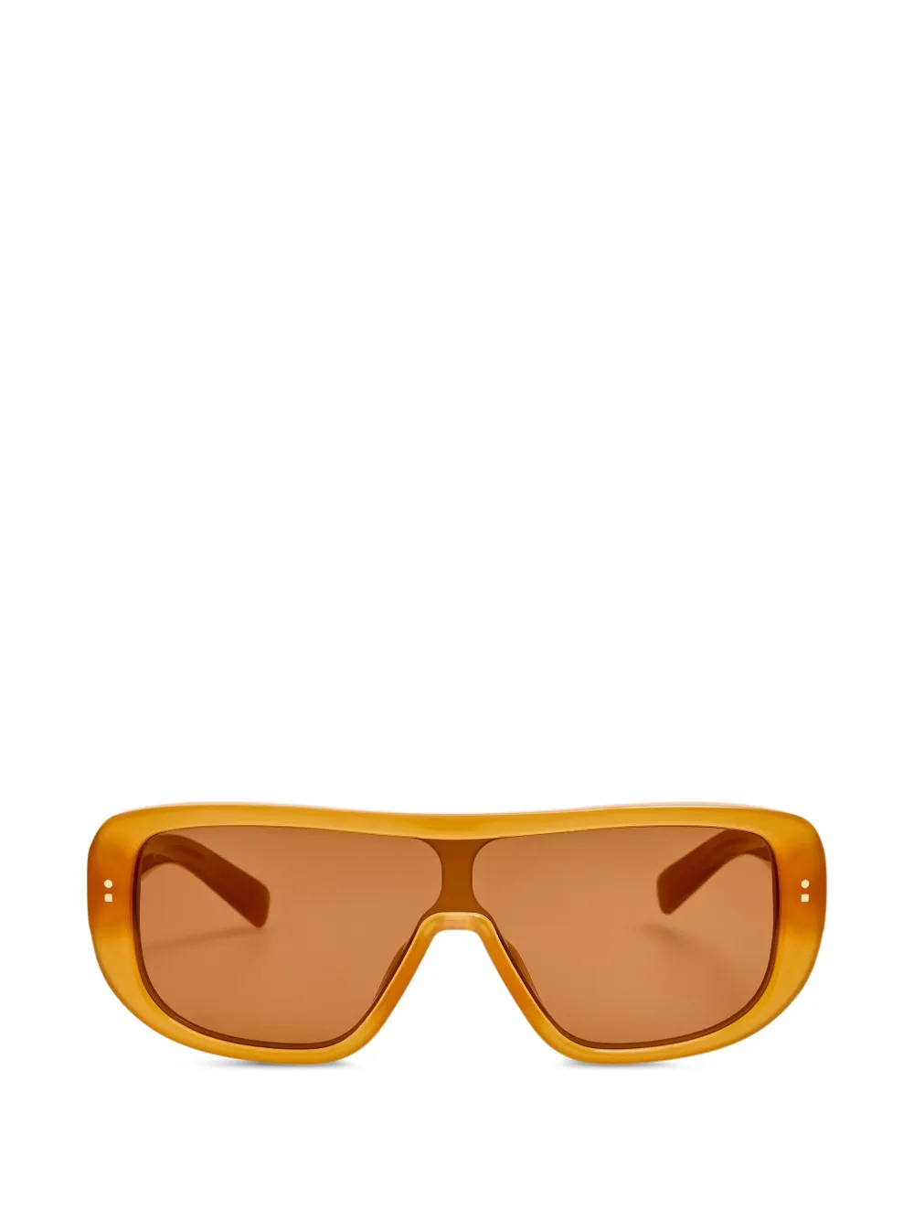 Jacquemus Masco shield sunglasses - Braun