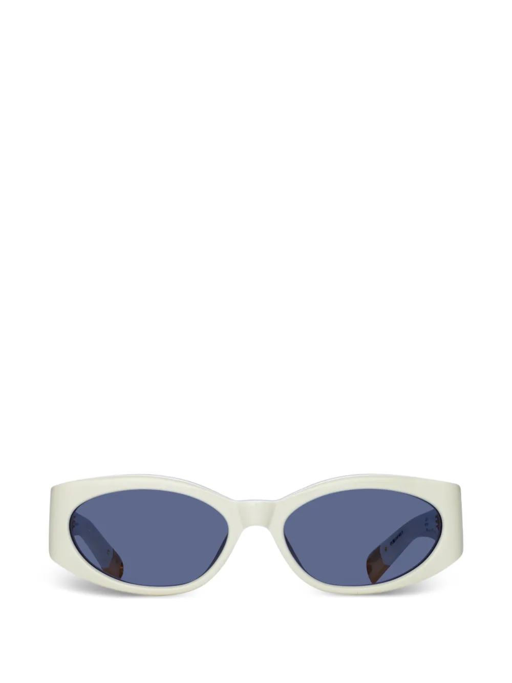 Jacquemus Ovalo oval-frame sunglasses - Bianco