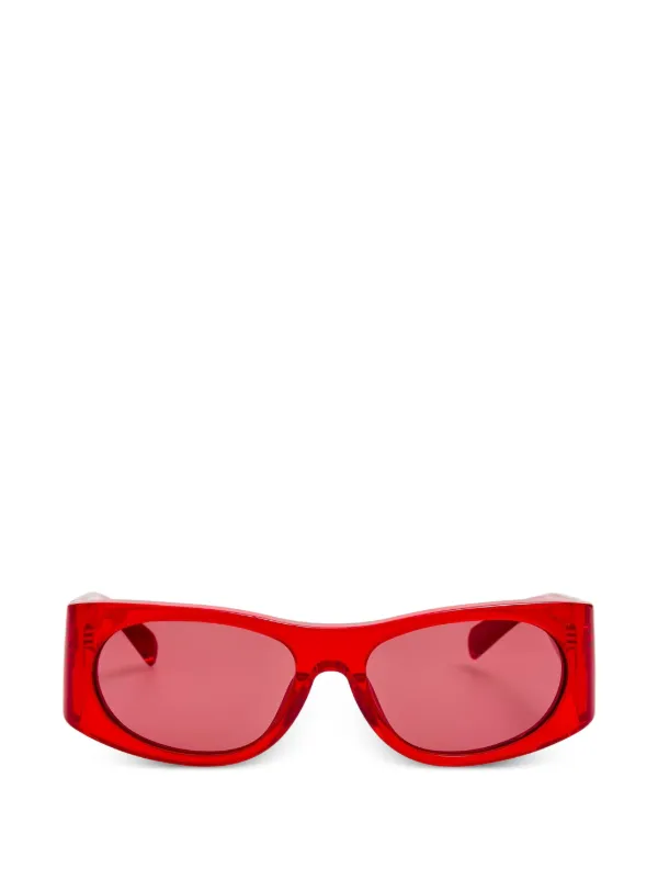 Jacquemus Logo-detail Sunglasses in Red