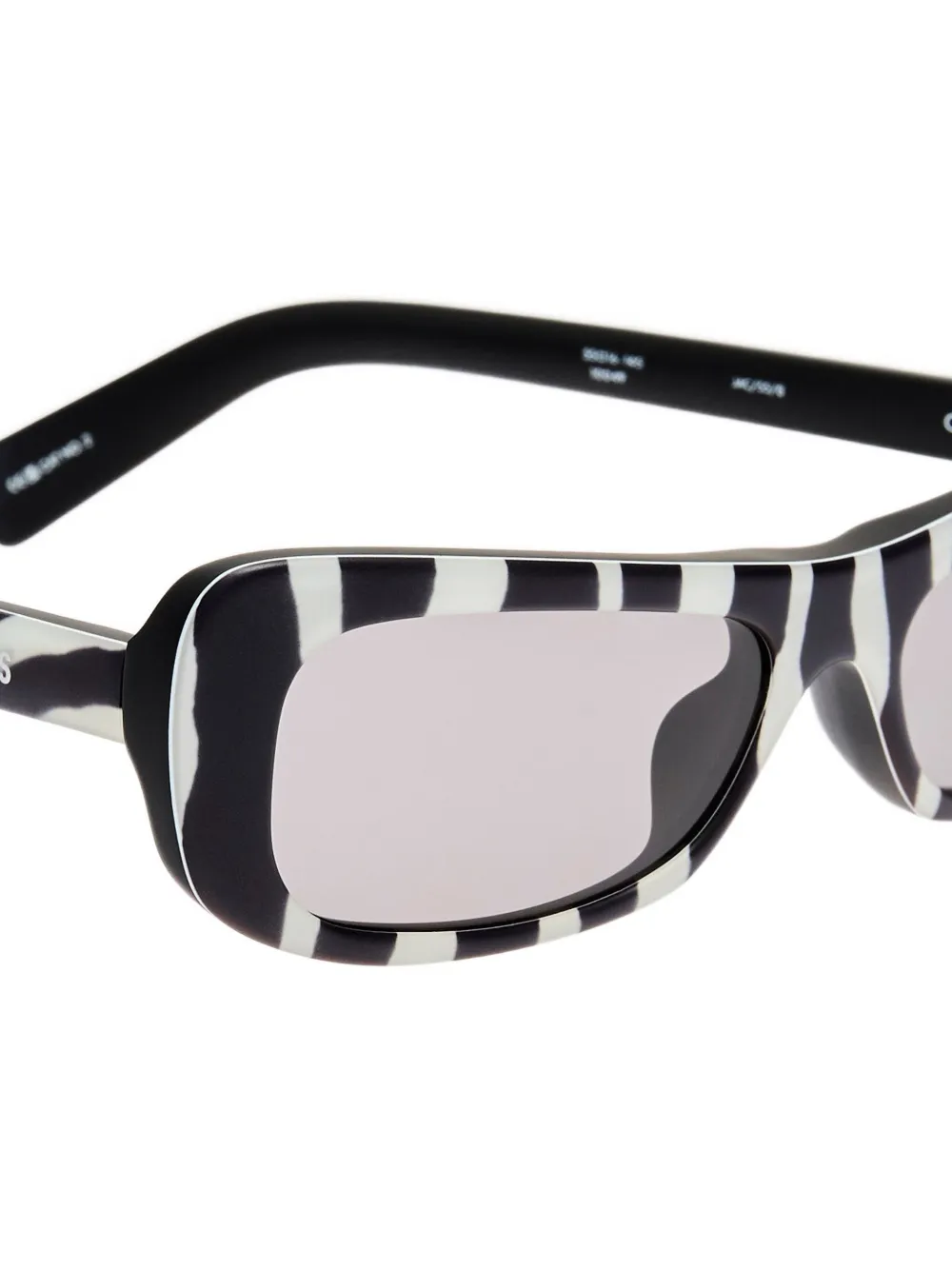Jacquemus Capri zonnebril met zebraprint Zwart