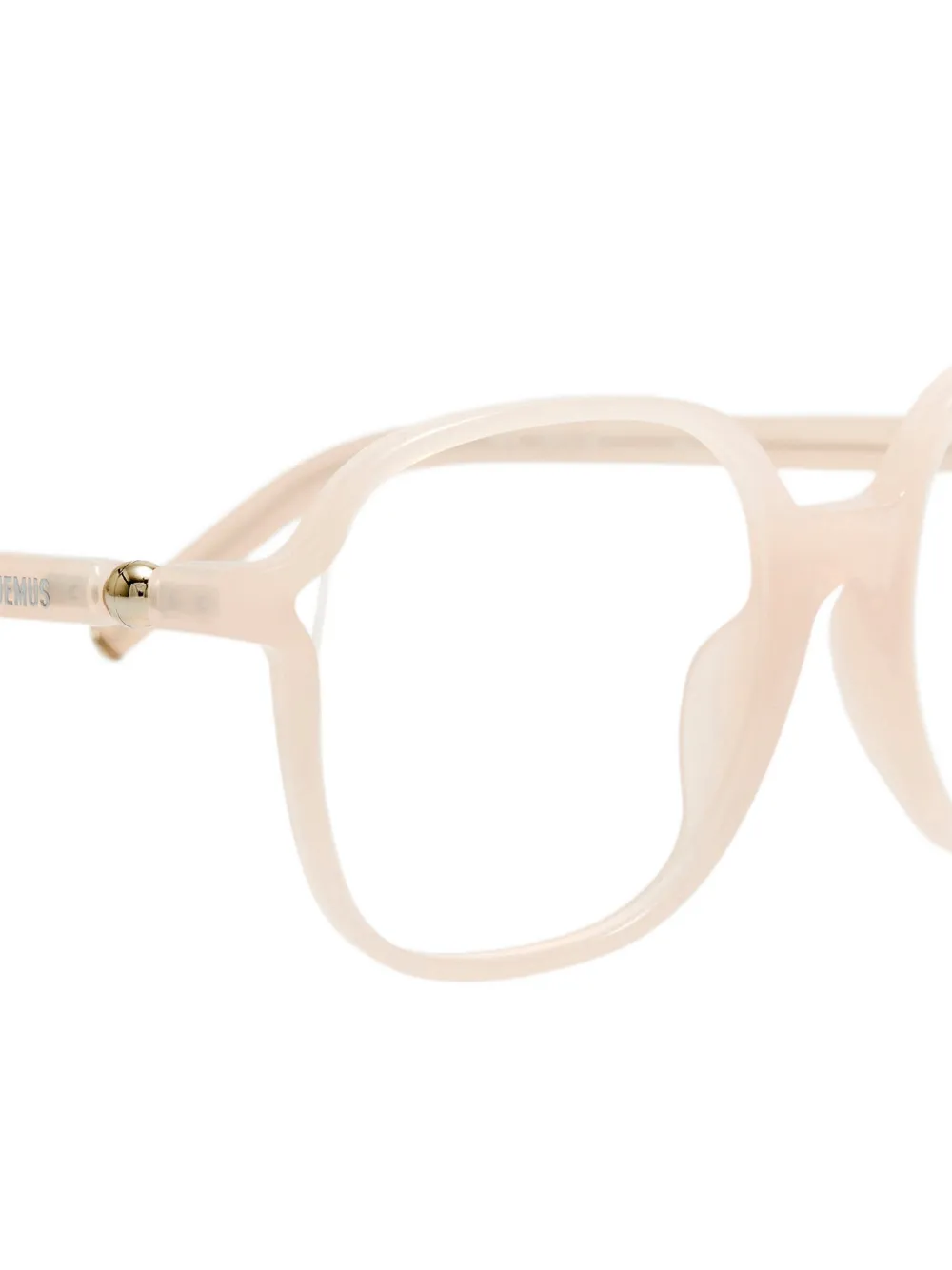 Jacquemus Berger bril met oversized montuur Beige