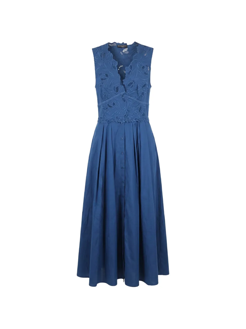 Ermanno Scervino floral-lace midi dress - Blu