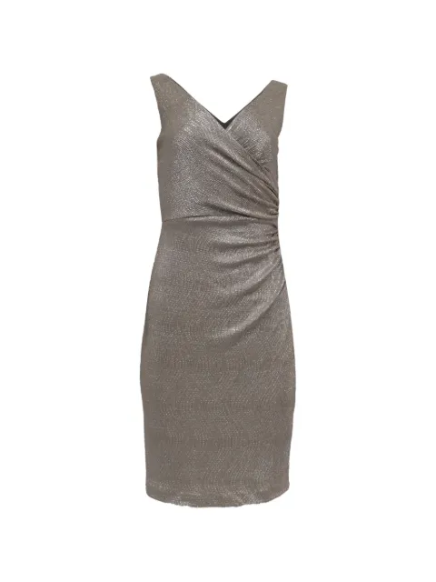 Ralph Lauren Vintage metallic faux-wrap dress