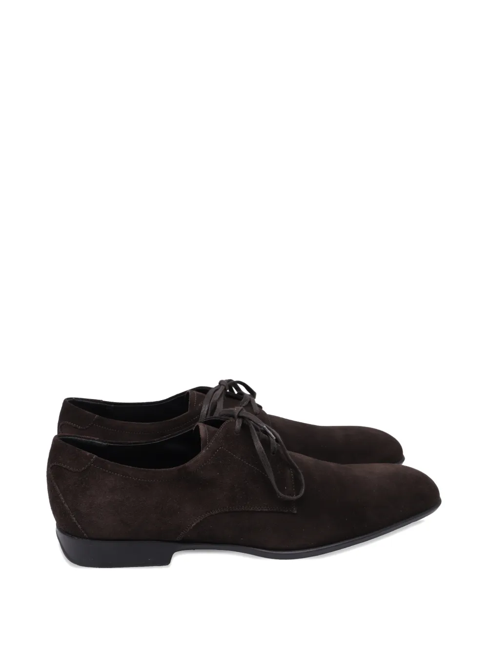 Ferragamo Pre-Owned lace-up Derby shoes - Braun