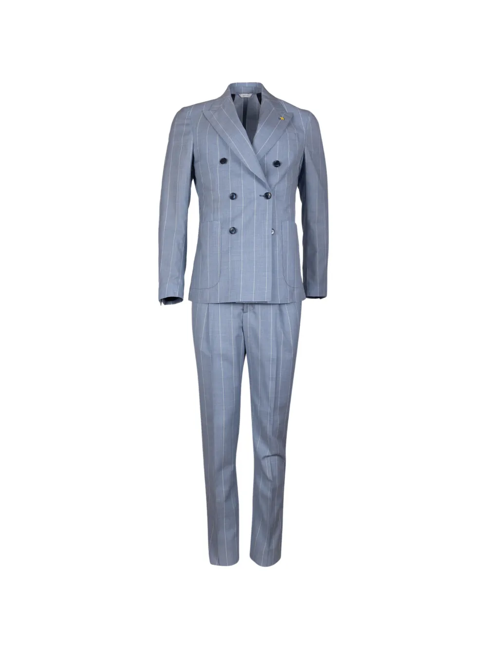 ALESSANDRO GILLES pinstripe double-breasted suit - Blu