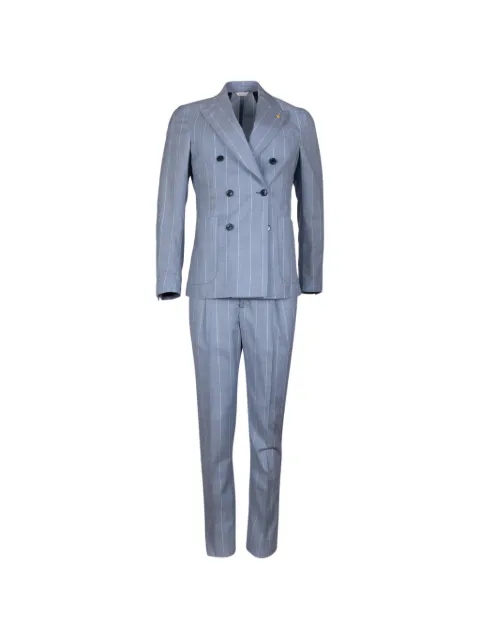 ALESSANDRO GILLES pinstripe double-breasted suit