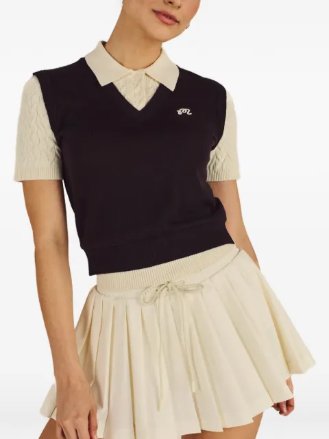 Malbon Golf Veronica V-neck polo vest