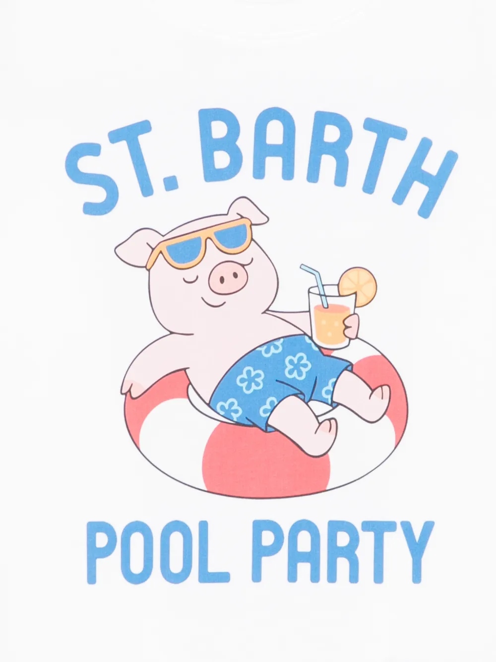MC2 Saint Barth Kids Denver Jr T-shirt met print Wit