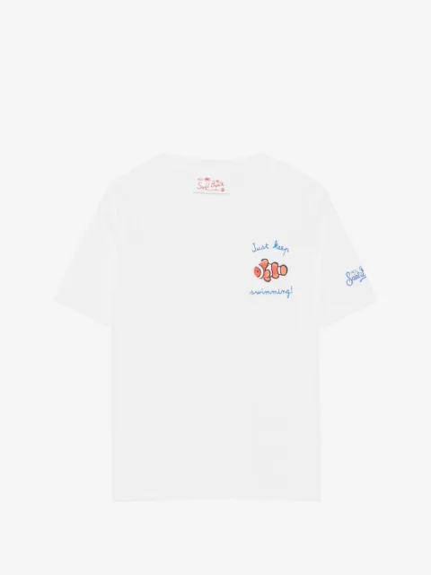 MC2 Saint Barth Kids Portofino Jr embroidered T-shirt