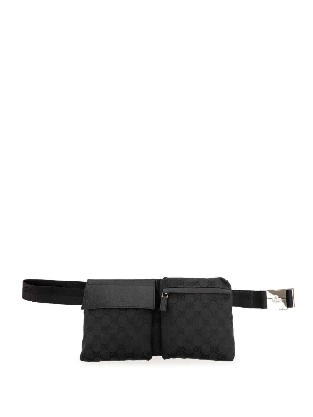 Gucci Pre-Owned 2000-2015 GG Canvas Double Pocket belt bag - Schwarz