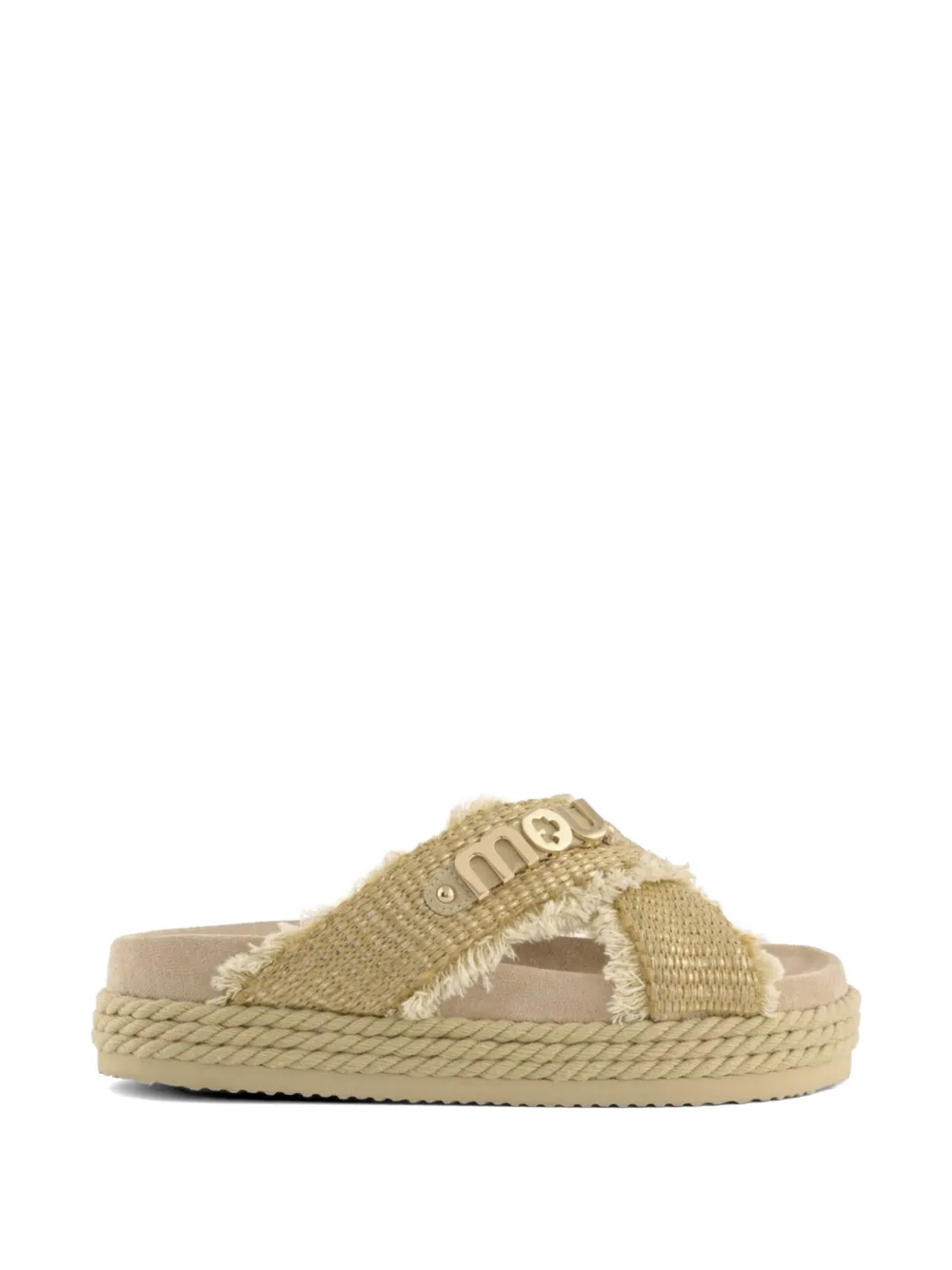 Mou criss-cross sandals Beige